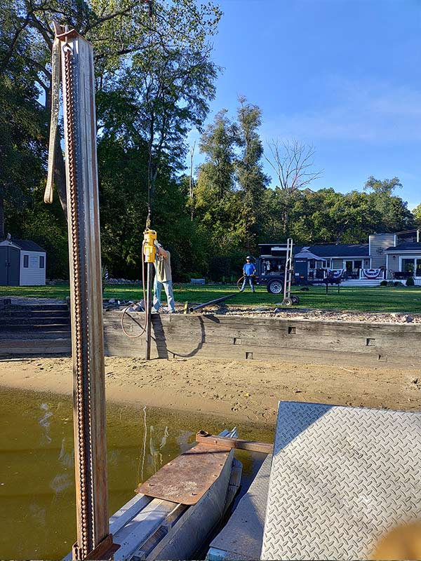 boat-lift1 building a retaining wall
